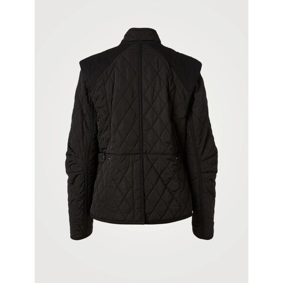 FRAME Women's Quilted Town Jacket Black size L Snap Front - Picture 2 of 10